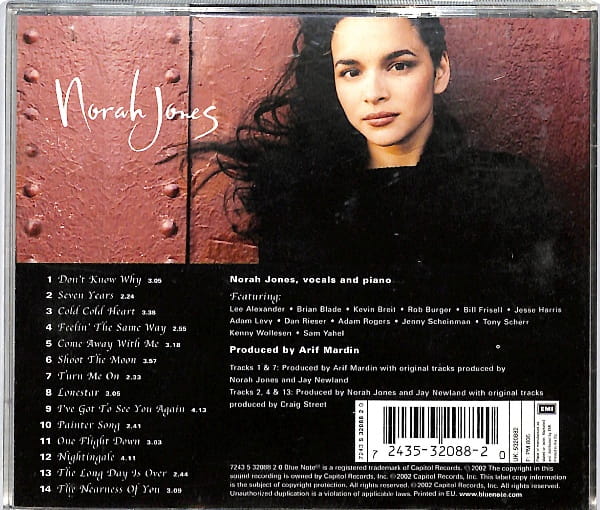 Norah Jones - Come Away With Me EU 3 - obrazek 2