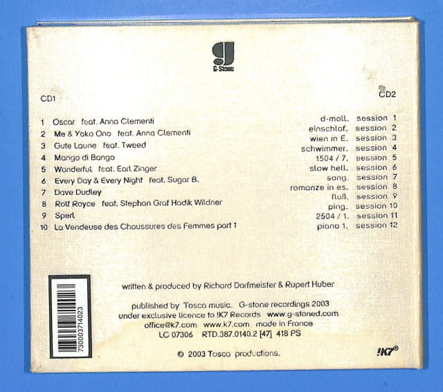 Tosca - Dehli9 2CD EU EX - obrazek 2