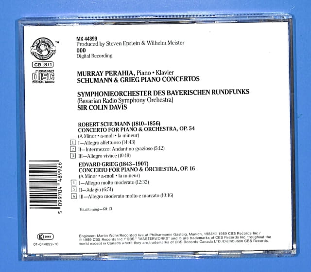 Schumann, Grieg - Murray Perahia EU NM - obrazek 2