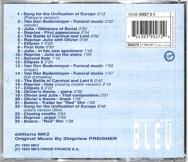 Zbigniew Preisner - Bleu - Niebieski EU 4 - obrazek 2