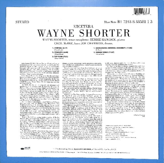 Wayne Shorter - Etcetera EU VG+ - obrazek 2