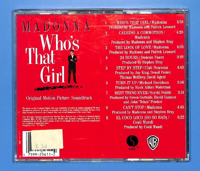 Madonna - Who's That Girl ( Soundtrack) EU 5- - obrazek 2