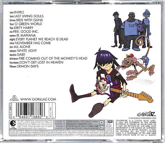 Gorillaz - Demon Days EU 3+ - obrazek 2
