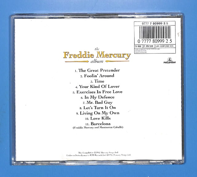 Freddie Mercury - Freddie Mercury Album EU 4 - obrazek 2