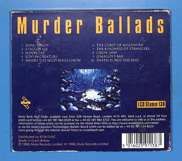 Nick Cave - Murder Ballads EU 3+ - obrazek 2