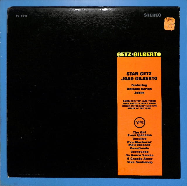 Stan Getz - Jao Gilberto - Getz - Gilberto US VG - obrazek 2