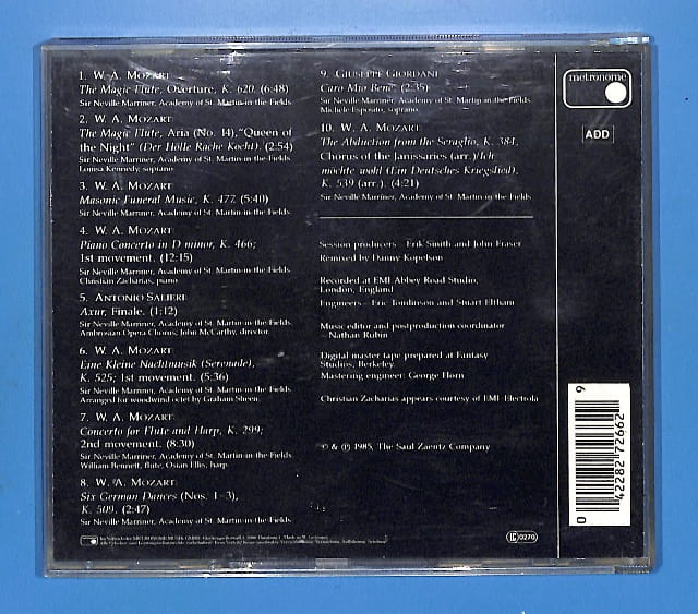 Neville Marriner - Amadeus (Soundtrack) EU 5- - obrazek 2