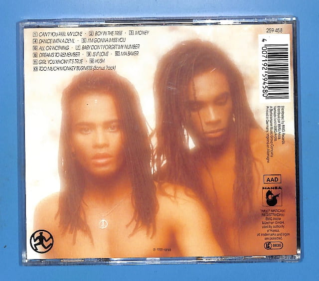 Milli Vanilli - All Or Nothing (First Album) EU 4 - obrazek 2