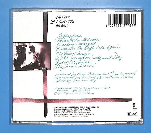 Steve Winwood - Back In The High Life EU 3+ - obrazek 2