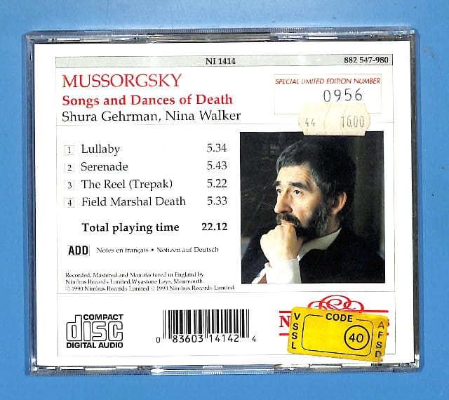 Mussorgsky - Songs And Dances Of Death EU 5- - obrazek 2