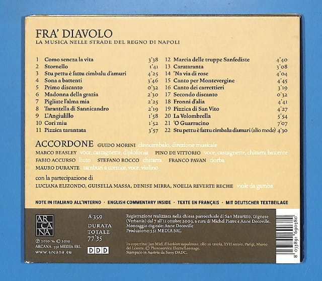 Accordone - Beasley, Morini - Fra'Diavolo EU 5- - obrazek 2