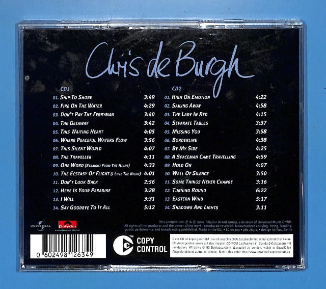 Chris De Burgh - Star Boulevard 2CD EU 3+ - obrazek 2