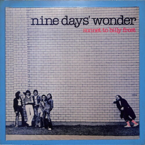 Nine Days' Wonder - Sonnet To Billy Frost EU NEW