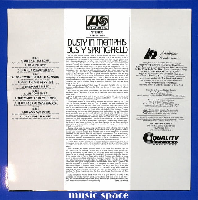 Dusty Springfield - Dusty In Memphis 2LP EU VG - obrazek 2