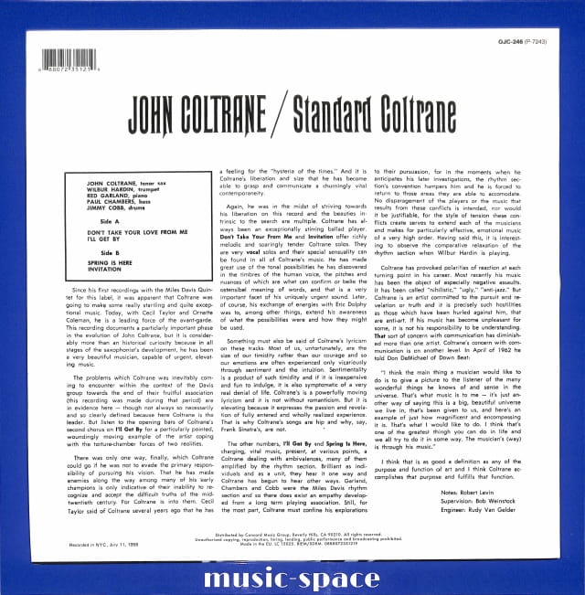 John Coltrane - Standard Coltrane EU VG - obrazek 2
