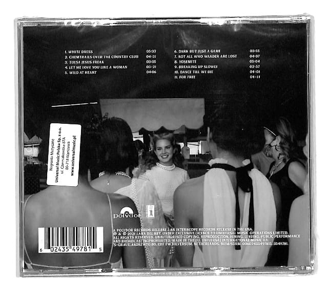 Lana Del Rey - Chemtrails Over The... EU NEW – płyta CD, okładka tył