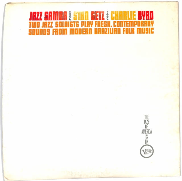 Stan Getz / Charlie Byrd - Jazz Samba US VG - obrazek 2