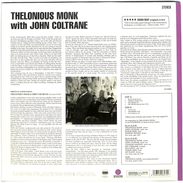 Monk With Coltrane - Monk With Coltrane EU NEW - obrazek 2