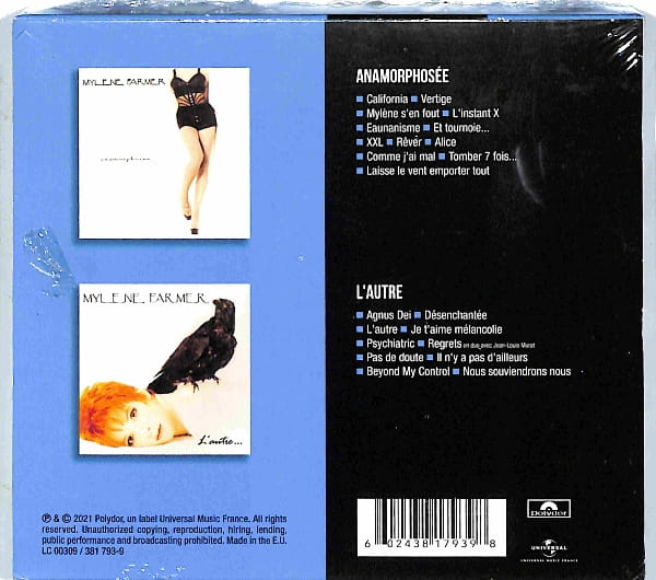 Mylene Farmer - Anamorphosee / L'autre 2CD EU NEW - obrazek 2