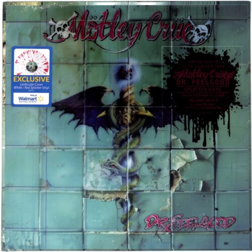 Motley Crue - Dr. Feelgood EU NEW 35th Anniversary, Red/White Splatter