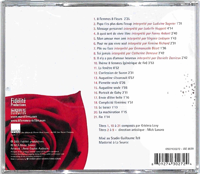 Various - 8 Femmes (Bande Originale Du Film) EU 5- - obrazek 2
