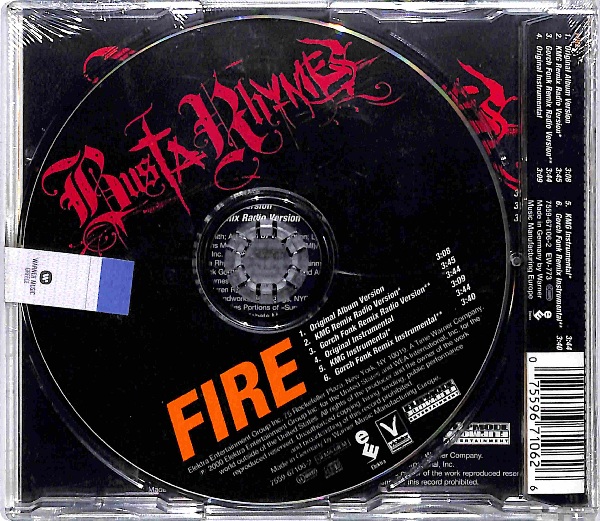 Busta Rhymes - Fire Maxi-Single EU NEW - obrazek 2