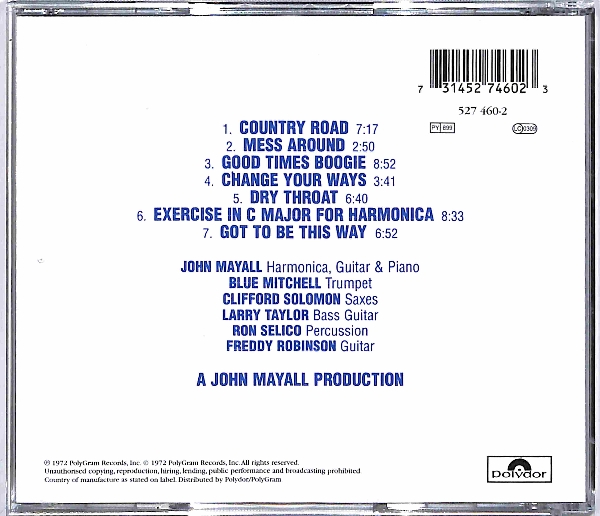 John Mayall - Jazz Blues Fusion EU NEW - obrazek 2