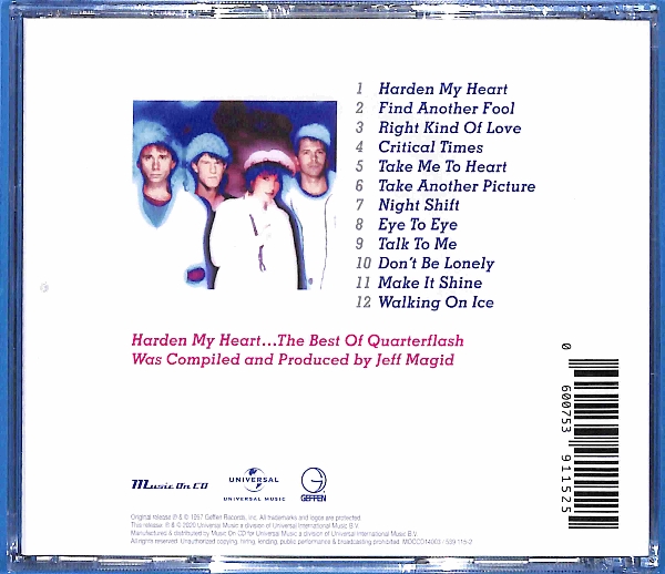 Quarterflash - Harden My Heart... The Best Of Quarterflash EU NEW - obrazek 2