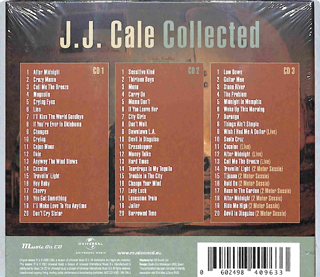 J.J. Cale - Collected 3CD EU NEW - obrazek 2