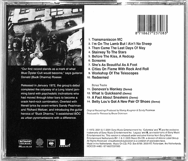 Blue Oyster Cult - Blue Oyster Cult EU NEW - obrazek 2