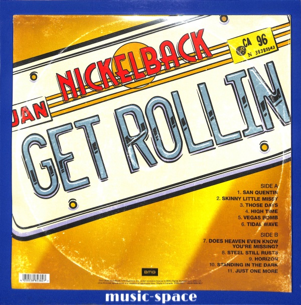 Nickelback - Get Rollin' EU NEW – płyta winylowa, okładka tył