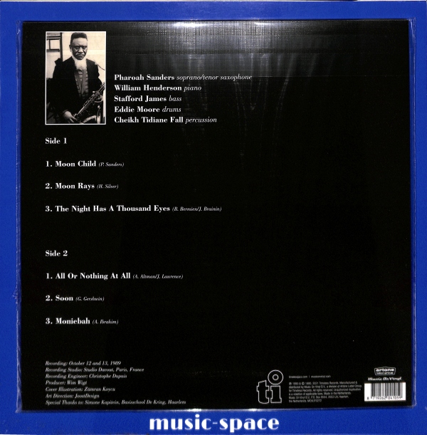 Pharoah Sanders - Moon Child EU NEW Limited Edition, Numbered – płyta winylowa, okładka tył