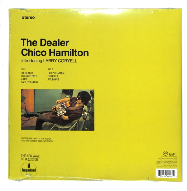 Chico Hamilton Introducing Larry Coryell - The Dealer EU NEW – płyta winylowa, okładka tył