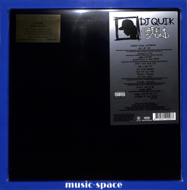 DJ Quik - Safe + Sound EU NEW 30th Anniversary, Red Translucent – płyta winylowa, okładka przód
