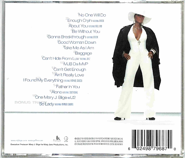 Mary J. Blige - The Breakthrough EU 5- – płyta CD, okładka tył