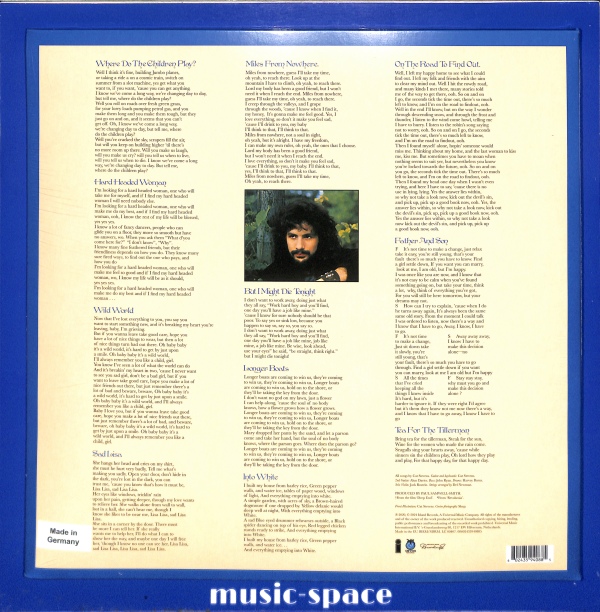 Cat Stevens - Tea For The Tillerman EU NEW – płyta winylowa, okładka tył